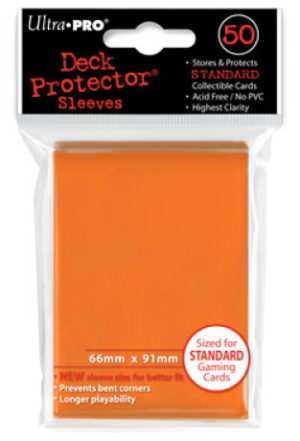 Protector de cartas naranja