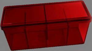Caja 4 espacios Dragon Shield Rojo