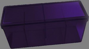 Caja 4 Espacios Acrilico Dragon Shield Violeta