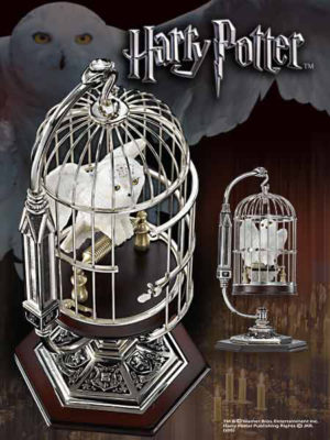 Estatua Hedwig y Jaula Harry Potter