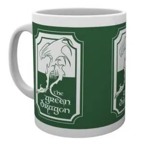 TAZA SEÑOR DE LOS ANILLOS DRAGON VERDE