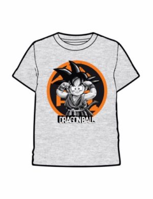 camiseta dragon ball goku nino gris