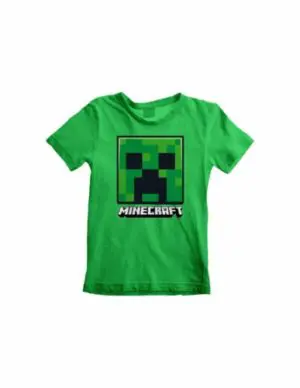 camiseta minecraft verde