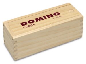 domino metacrilato caja madera fsc