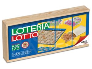 loteria 48 cartones caja madera