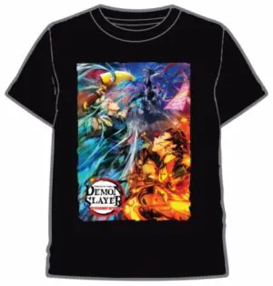 camiseta demon slayer personajes negro2