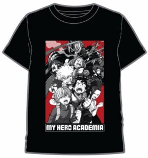 camiseta my hero academia negro