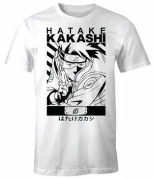 camiseta naruro kakashi blanco
