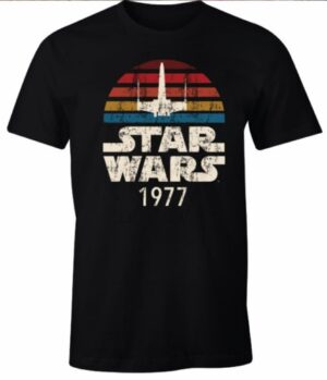 camiseta star wars 1977 negro