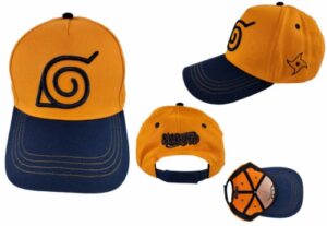 gorra naruto beisbol logo naranjaazul