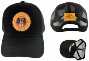 gorra one piece trucker luffy negro