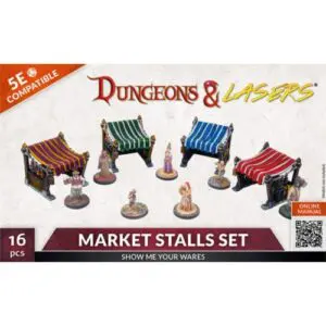 dungeon lasers market stalls set