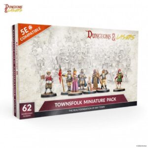 dungeon lasers townsfolk miniature pack