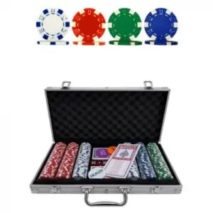 set de poker maverick 300 fichas estuche aluminio