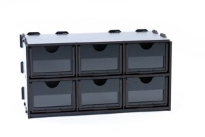 accesorios pinturas negro element with six drawer