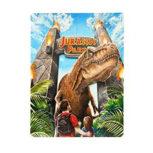 cuadro madera 3d jurassic park rex 30 40