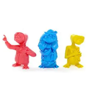 set 3 figuritas e.t pvc colores 5 cm