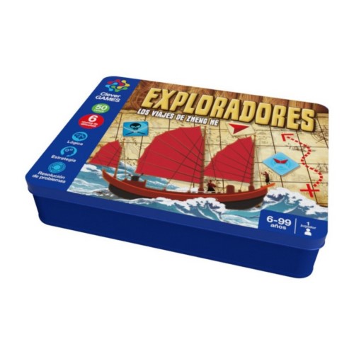 JUEGOS INTELIGENTES EXPLORADORES CAJA METALICA