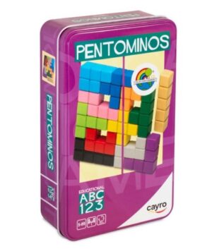 pentominos caja de metal