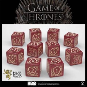 QW CAJA DADOS D6 GAME OF THRONES LANNISTER (10)