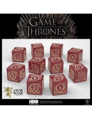QW CAJA DADOS D6 GAME OF THRONES LANNISTER (10)